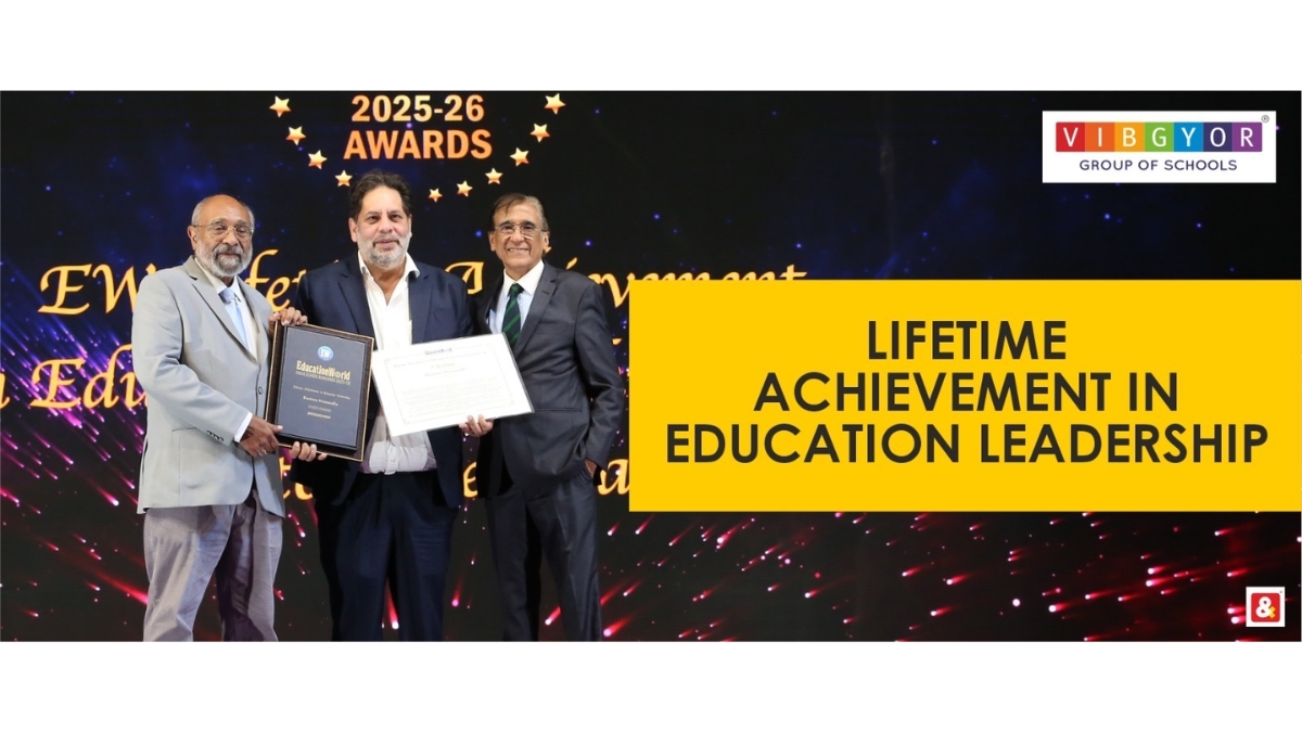 Rustom Kerawalla honoured with Lifetime Achievement Award at EducationWorld India School Rankings Awards 2025-26