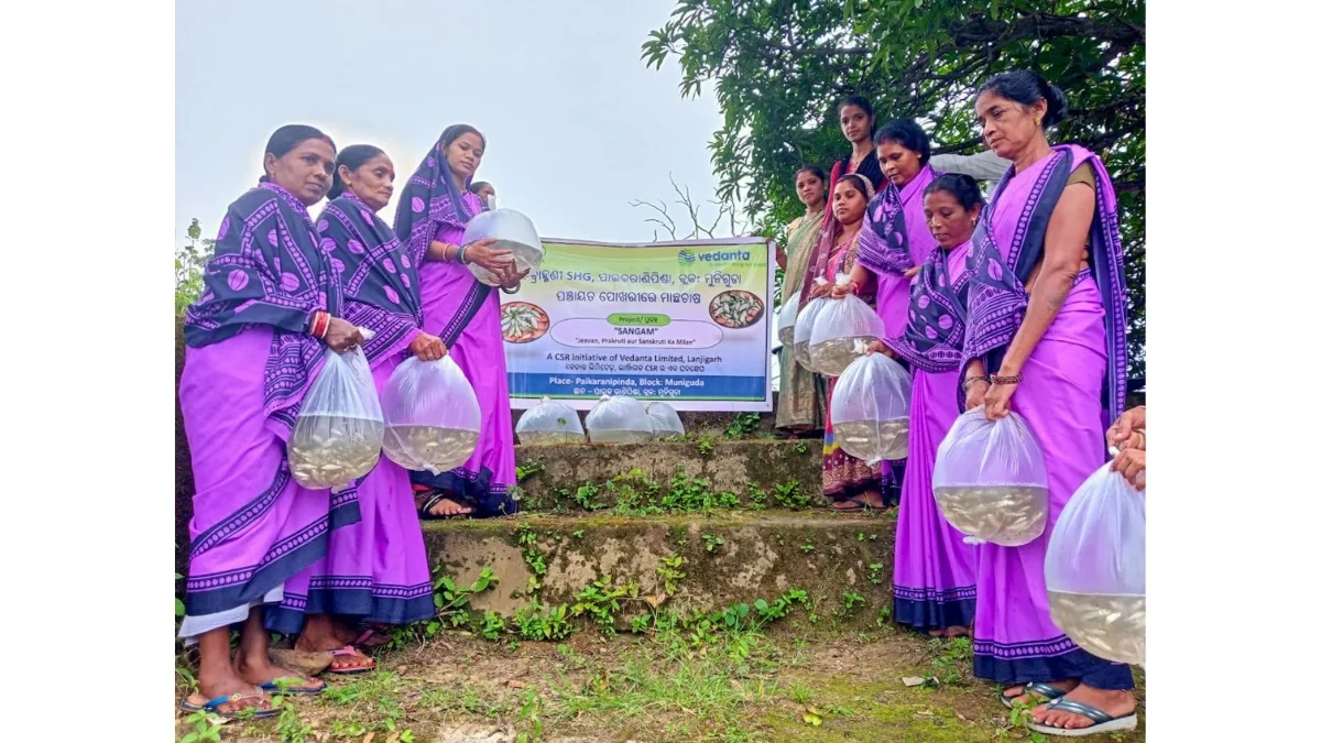 Vedanta Lanjigarh Creates New Income Stream for Farmers with Pisciculture Initiative under Project Sangam
