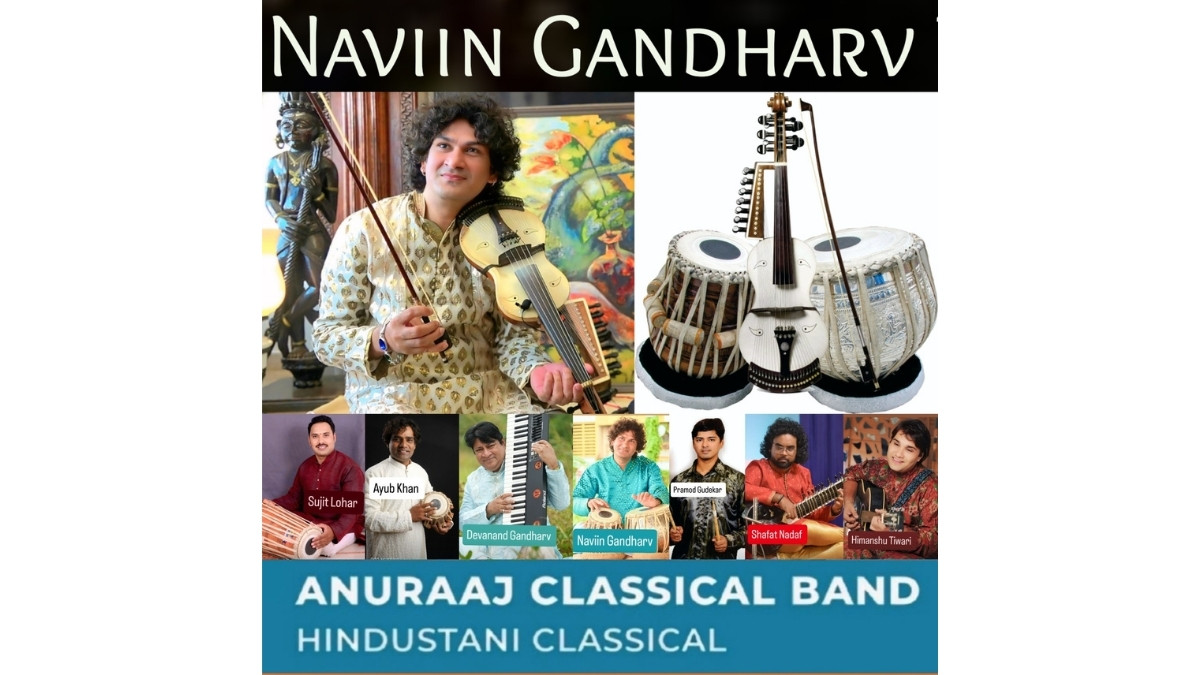 Pandit Naviin Gandharv with Anuraaj at the NMACC, 8th Feb ,7.30 pm