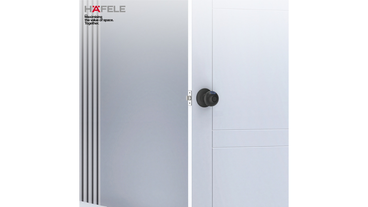 Hafele Stella Digital Knob Lock Combines Minimalist Design with Smart Technology